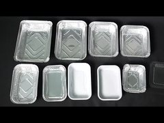 1000 قطعة مستطيلة قابلة لإستخدام مرة واحدة من ورق الألومنيوم وعاء / حاوية من ورق التعبئة الغذائية