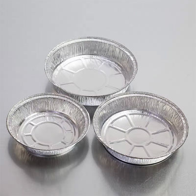 3003 3004 8011 Disposable Aluminum Foil Pot With Lids Foil Tray Round