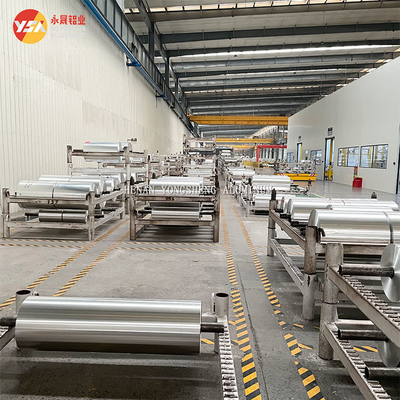 Household Aluminum Foil 40 Microns 12 Microns Aluminum Jumbo Roll Food Packaging 8011 Aluminum Foil Roll Sheet