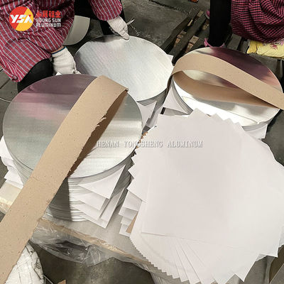 Circles Discs Electric Cooker Raw Material Non Stick Aluminum Sheet Custom Size High Flatness Burr Free Edge Food Grade