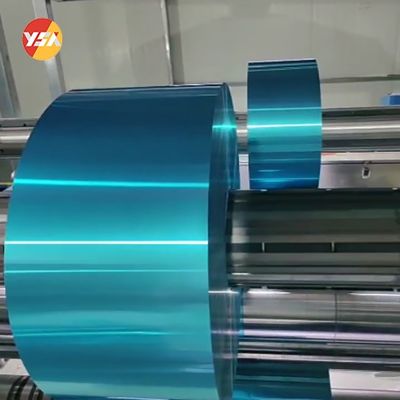 المكيفات الهوائية الهيدروفيلية 8011 الألومنيوم الأزرق الورقية لفة التبادل الحراري