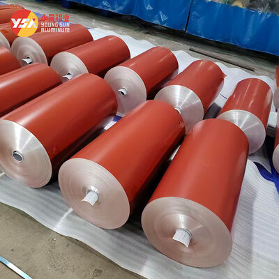 5052 PVDF مغلفة الملفات الألومنيوم 0.3mm-3.0mm عرض مخصص مقاوم للأجواء للسقف