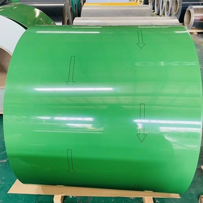1000mm 1600mm 0.35mm لفائف الالومنيوم المطلي المطلي لجدار المصعد